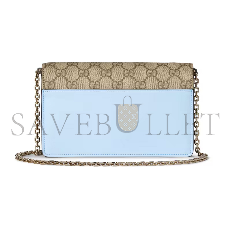GUCCI GG EMBLEM WALLET ON CHAIN 838151 (20*13*4cm) GUCCI GG EMBLEM WALLET ON CHAIN 838151 (20*13*4cm)